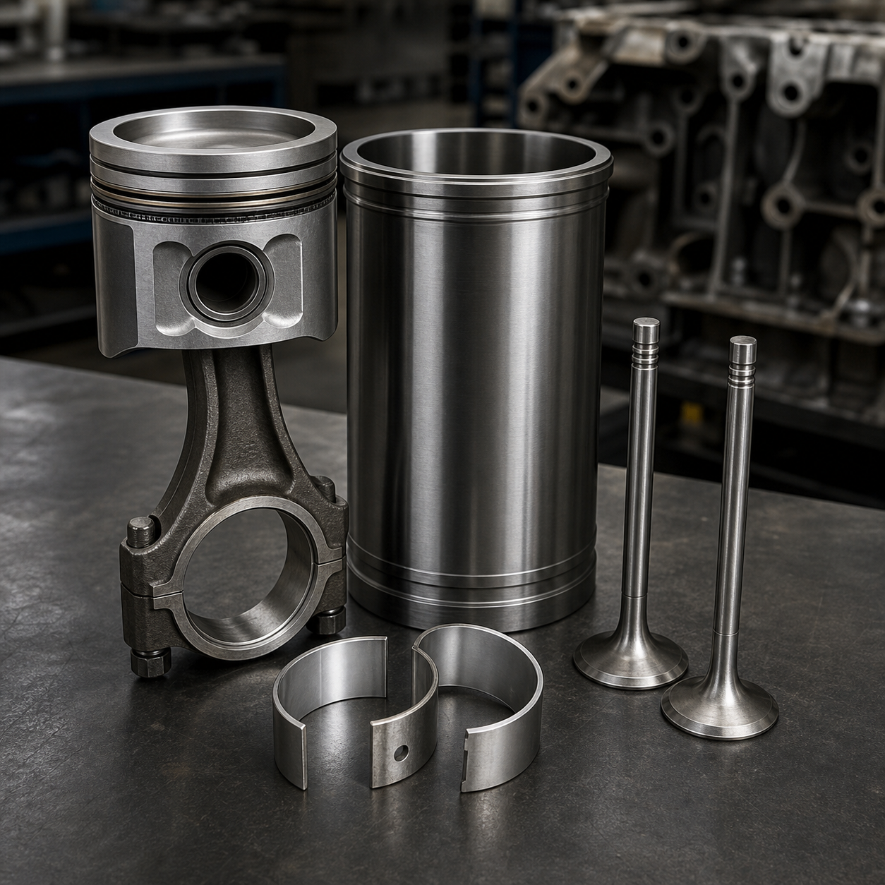 Construction machinery engine parts and service components