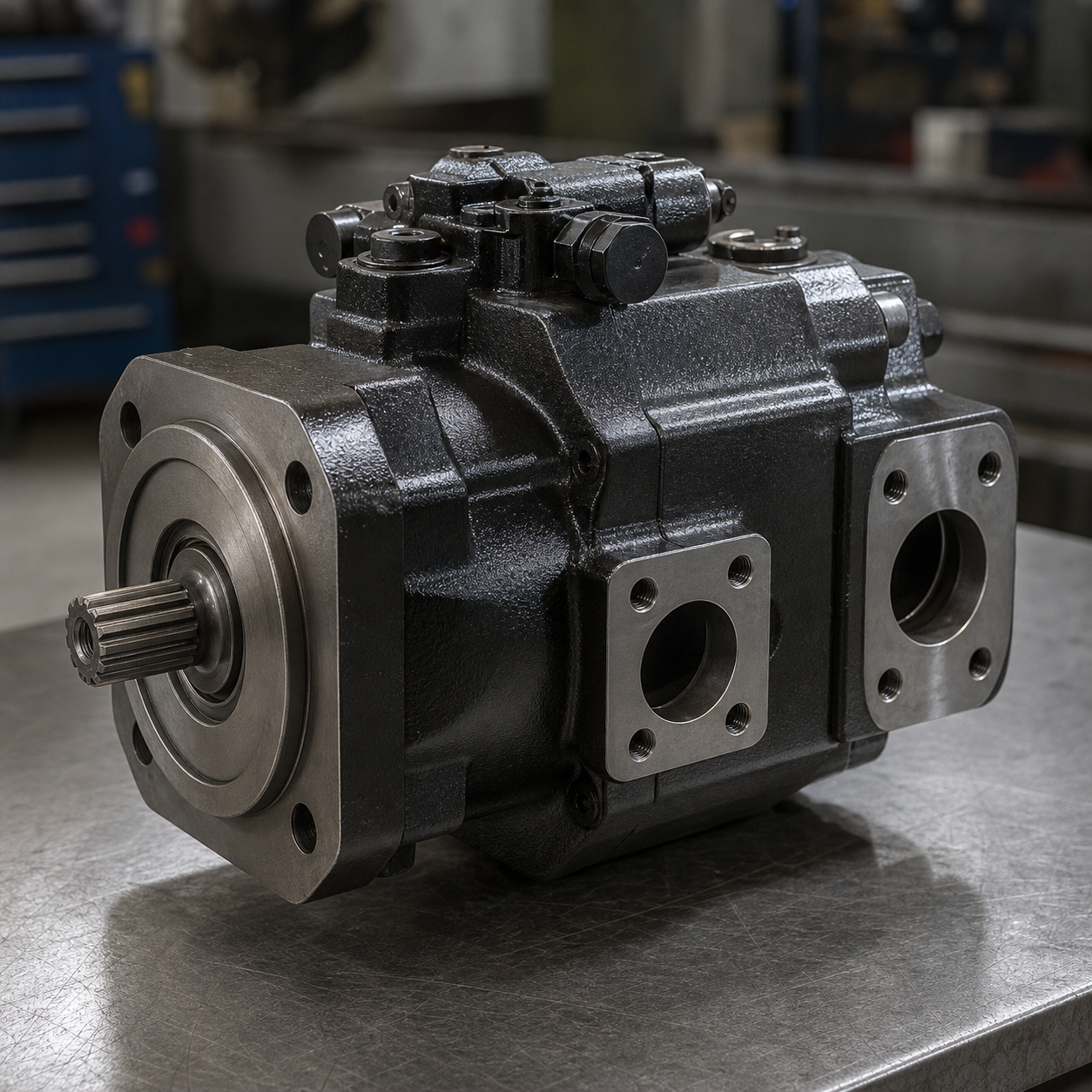 Hydraulic pump and hydraulic machinery components