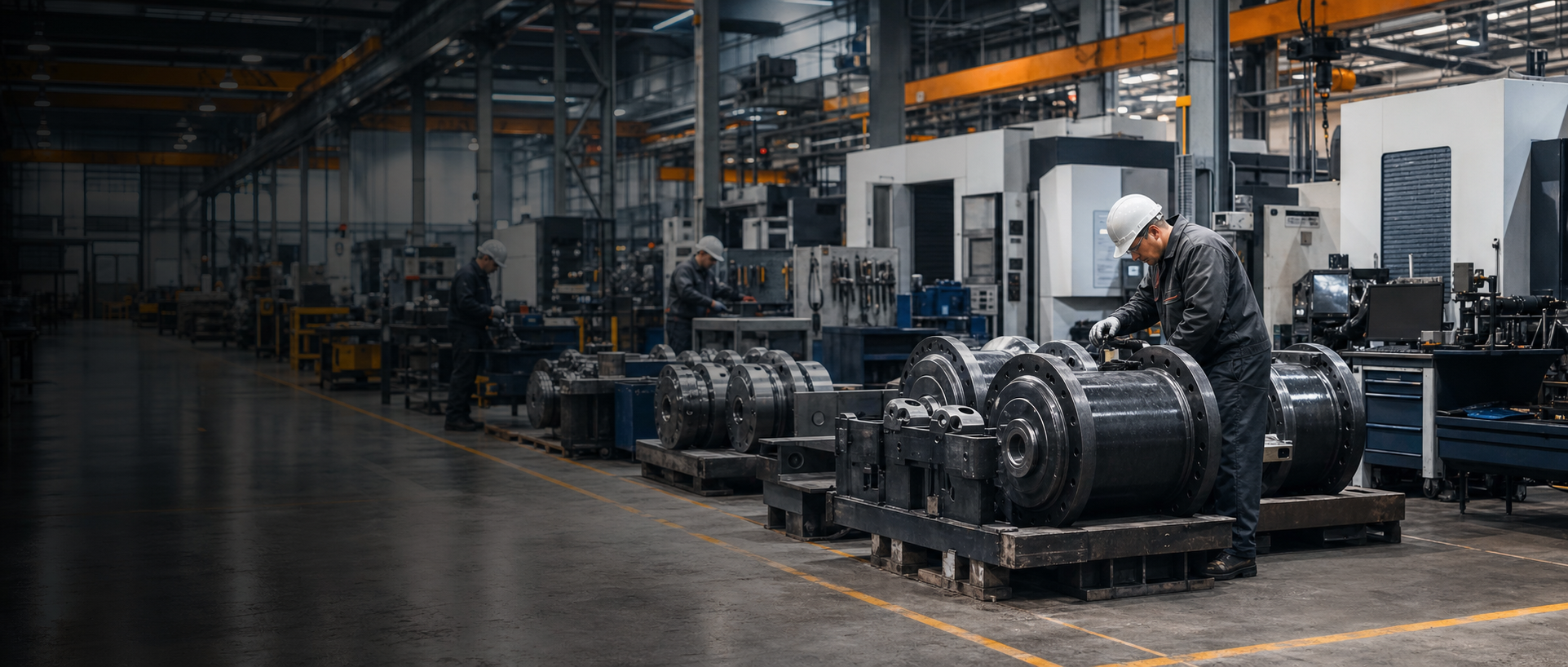 Organized YNRSP construction machinery parts workshop in Luoyang
