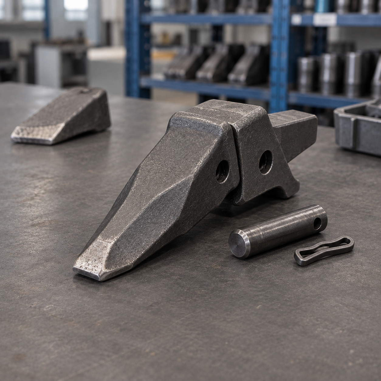 Ground engaging tooth, adapter, pin and lock system parts